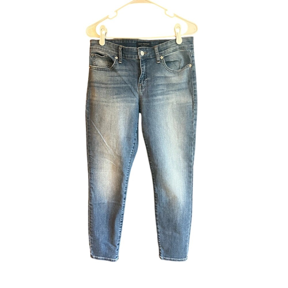 Lucky Brand Stella Low Rise Skinny‎ Ankle Jeans Medium Wash Blue Size 8 29